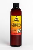 Jojoba Oil Golden Organic Carrier Unrefined Raw Virgin Cold Pressed Pure 8 oz