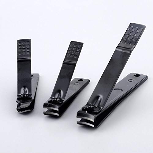 15pcs/Set Black Stainless Steel Nail Clipper Cutter Trimmer Scissor Tweezer Knife Ear Pick Grooming Kit Manicure Set Pedicure Toe Nail Art Tools Set Kits with Travel Case
