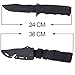 Toonol Tactical Rubber Knife Military Training Dagger Cosplay Funning War Game Knife Props Blade Rubber Fake Knives with Scabbard/Sheath
