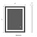 32 x 24 inch Bathroom Vanity Mirror, LED Backlit+Wall Mounted + Defogger & Dimmable Touch Switch + UL Listed + Polished Eadge &Frameless + 5500K Cool White +3000K Warm + CRI>90 + Vertical&Horizontal