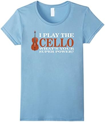 Women's Cello Shirt Cello Music T Shirt Gift XL Baby Blue