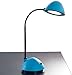 Lavish Home 72-L081-BLU Desk Lamp Adjustable Gooseneck for Reading, Crafts, Writing- Modern Design Light for Bedroom, Home, Office, and Dorm, 21