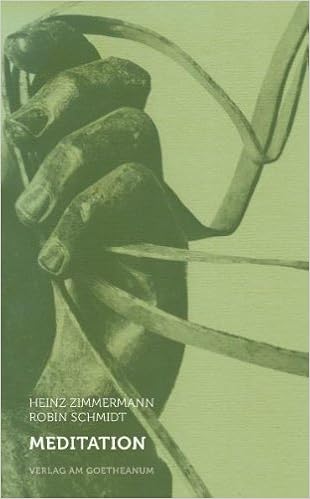 Meditation Eine Einfuhrung In Anthroposophische Meditationspraxis Amazon De Zimmermann Heinz Schmidt Robin Bucher
