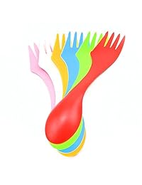workouty 6pcs Colorful cubiertes Cuchara Tenedor y