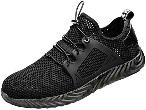 Gebuter Safety Shoes Work Sneakers Men and women safety training shoes steel toe cap light breathable puncture indestructible shoes Ryder steel head safety