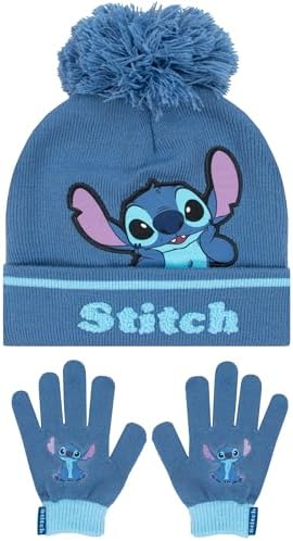 Amazon.com: Disney Lilo and Stitch Kids Beanie Hat and Glove  display picture 3