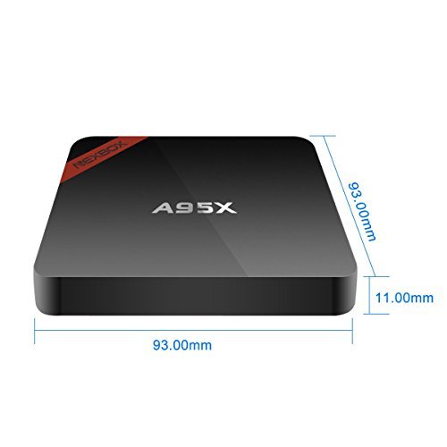 WEILY NEXBOX A95X Android 6.0 TV Box, Amlogic S905X 2GB/16GB Quad Core Cortex A53 Streaming Media Player Support 4K Ultra-HD WiFi Bluetooth 4.0