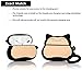 ZAHIUS Airpods Pro Silicone Case Funny Cover Compatible for Apple Airpods Pro[3D Cartoon Snorlax Pattern][Designed for Kids Girl and Boys]