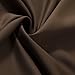 Best Home Fashion Wide Width Thermal Insulated Blackout Curtain - Antique Bronze Grommet Top - Chocolate - 80