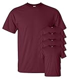 Gildan Men's Seamless Double Needle T-Shirt (Pack of 5)