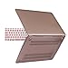 HDE MacBook Air 13 inch Case Soft Touch Matte Plastic Hard Case with Keyboard Cover (Models: A1369 and A1466), Gold
