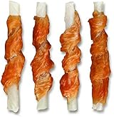 PET MUNCHIES Chicken Twists Dog Treats 8 x 80g Grain Free Dental Sticks view 9