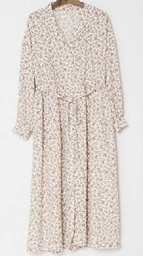 Amazon Co Jp クリスプ Crisp レトロフラワーワンピース ホワイト F 服 ファッション小物