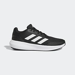 adidas Run Falcon 3.0 Shoe, Black/White/Black, 4.5