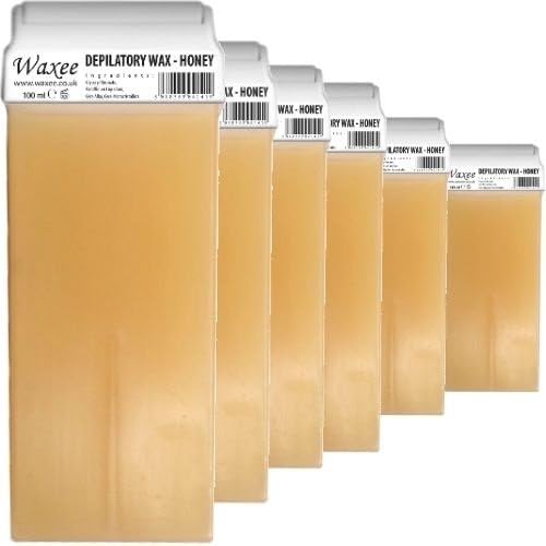 Roll on wax cartridge 100ml roller Natural HONEY WAXEE (6 x 100ml roll