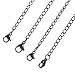 ZX Jewelry Stainless Steel Necklace Bracelet Extender Chain Set 8 Pcs 2