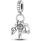 Pandach 925 Sterling Silver Charms for Bracelet&Necklace Dangle Pendant Bead with 5A Cubic Zirconia Stones,Jewelry Beads Gifts for Women