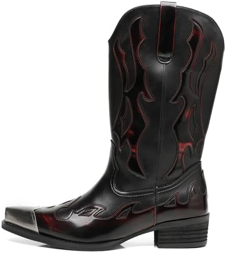 Amazon.com | Dingo Mens Suiter Snip Toe Black Boots 6.5D | Western
