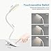 LOYLOV Book Light USB Rechargeable,3 Brightness Glare-Free Soft Lights,12 Warm Leds,Clip on Headboard in Bed at Night 360 Degrees Flexible,Touch Switch USB Bedside Reading Lamp for Bookworms and Kids