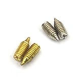 30 Pcs Replacement Screw Belt Tip Buckle for Sewing Leather Craft Zipper Swivel Clip Metal 7.7x2.8mm Nickle