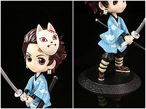 6pcs Demon Slayer Cake Topper Figure Set 3inch Demon Slayer Birthday 