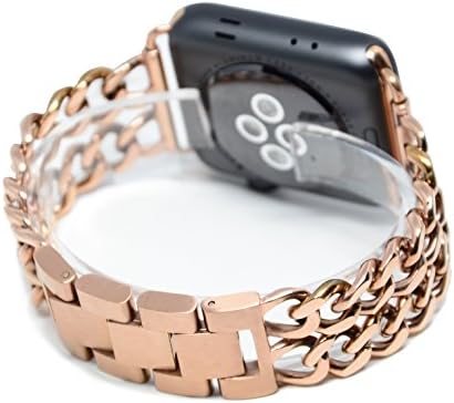Length Free Watch Band for Apple iWatch Series I/1 &amp; II/2 42mm, Seraph Gear, (Rose Gold)
