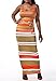 Yollmart V-neck Long Sleeve Bodysuit Jumpsuit Bodycon Rompers Maxi Dress-5047-M