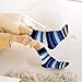 Bright Fuzzy Socks Ultra Soft Womens 6-pack Striped By DEBRA WEITZNER, Multicolor Stripes, 9 - 11