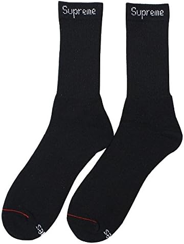 Legend Products Supreme Letters Logo Socks Black (1 Pair) โฆ