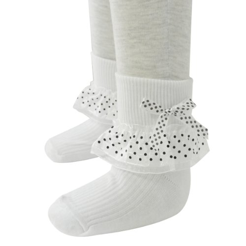Wrapables Sassy Stacey Lace Cuff Ankle Socks (Set of 2)