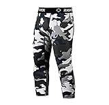Rigorer Men's Running Fitness 3/4 Tights Compression Base Layer Capri Pants Leggings