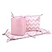 Nautical Whales and Anchors Pink 5 Piece Crib Bedding Set by The Peanut Shell