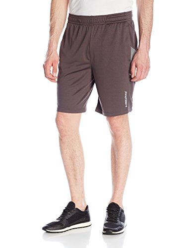 Head men s spark 9   short w/ compression, asphalt, large