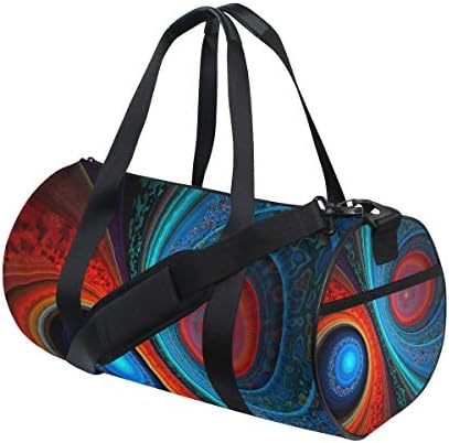 LEVEIS Color Abstract Art Travel Tote Duffel Bag Carry on Bag Weekender Gym Bag For Men & Women