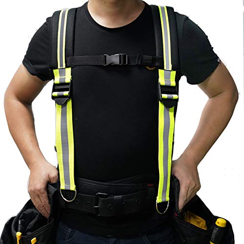 Melo Tough Tool Belt Suspenders Construction Work Suspender with