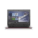 Lenovo Ideapad Premium High Performance 11.6-inch Laptop, Intel Atom Z3735F, 1.3 GHz, 2GB DDR3L, 32GB Flash Memory, 1366 X 768 HD, HDMI, WiFi, Webcam, Free 1 year office 365, Windows 10 - Red