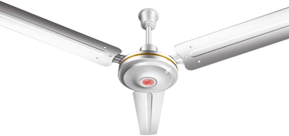 YJDFS Ventilador de Techo Mudo Casa Oficina Ventilador Eléctrico el Centro Comercial Colegio Ventilador Industrial 220V Acero/blanco / 1.200 mm