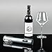 Electric Wine Opener, Stainless Steel Cordless Electric Corkscrew with Removable Foil Cutter, Vacuum Stopper and Pourer-Premium Accessories Gifts for Wine Lovers (Silver grey)