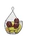 J Miles CO It's Useful. Hanging Display Storage Baskets - Wall Hanging Units for Flowers, Fruits and Veggies, Decorations, and More (Black, 1 Large 1 Small)
