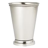 Elegance Silver 4.25" Beaded Mint Julep Cup - 12 Oz, Set of 4