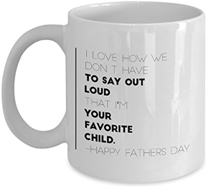 Krazo World - Favorite Child Fathers Day Mug 11 Ounce Coffee Mug