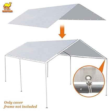 Home Garden Replacement Canopy Tent 12x20 Carport Cover Tarp