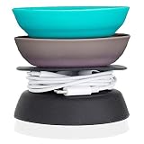 Budley - Tangle-Free Earphone/Earbud Case, Compact Storage System, Silicone (Teal/Gray/Black, Set of 3)