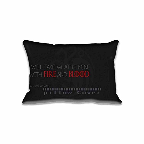 Game of Thrones Quote Pillow Protector Home Décor Standard Pillow Case Cover 20x30inch(2 Sides)