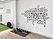 Wallency Motivational Wall Decal - Gym Wall Decal - Inspirational Quote Wall Art Vinyl Decal - Removable Vinyl Sticker - Black/Red - Made in the USA (22