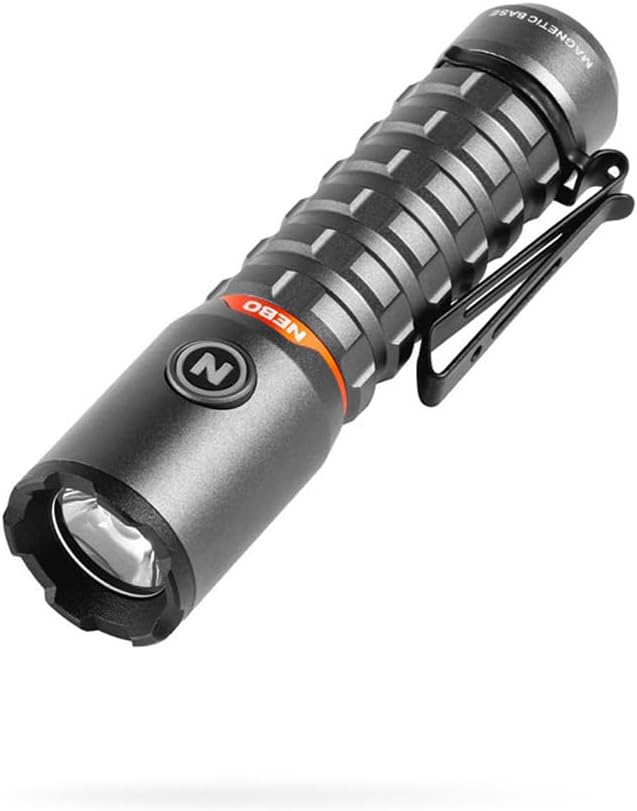 NEBO Torchy 2K 2000 Lumen LED Torch USB Rechargeable 5 Modes Camping Work Clip