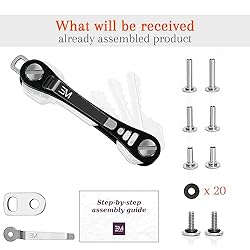 EM Key Holder Keychain for Men - Aircraft-Grade
