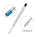 Tatuo 30 Pieces Ballpoint Pen Refills Ink Ballpoint Refill with Spring, Black and Blue