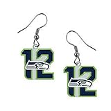 Seattle Seahawks NFL 12th Man Dangle Earrings