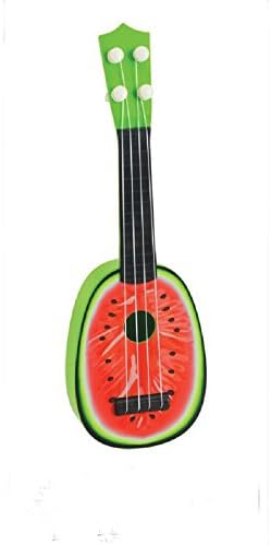 Amartshow Simulation watermelon mini strings can play guitar musical instrument toys children's educational early childhood
